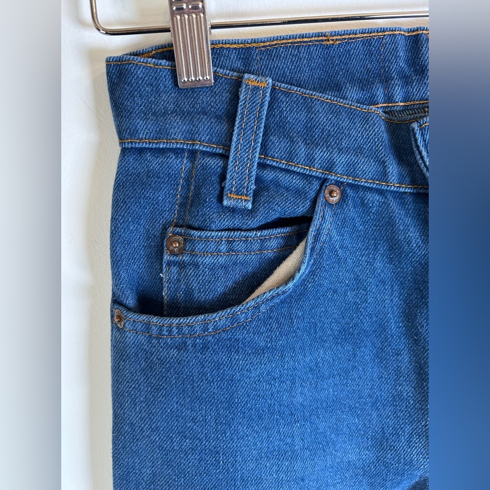 LEVI'S VINTAGE Student Fit Orange Tab 718-0914 denim jeans 26x30 (run small) - Picture 3 of 14